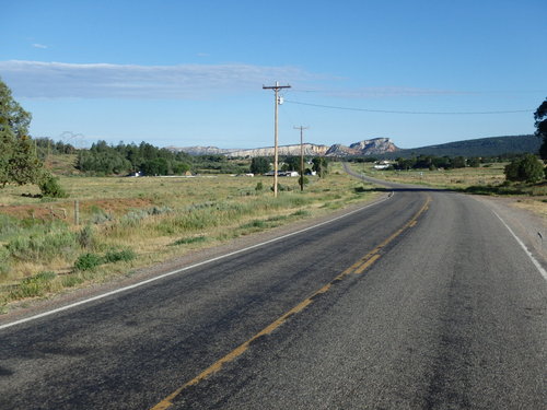 GDMBR: A north bend while west bound on NM-96.